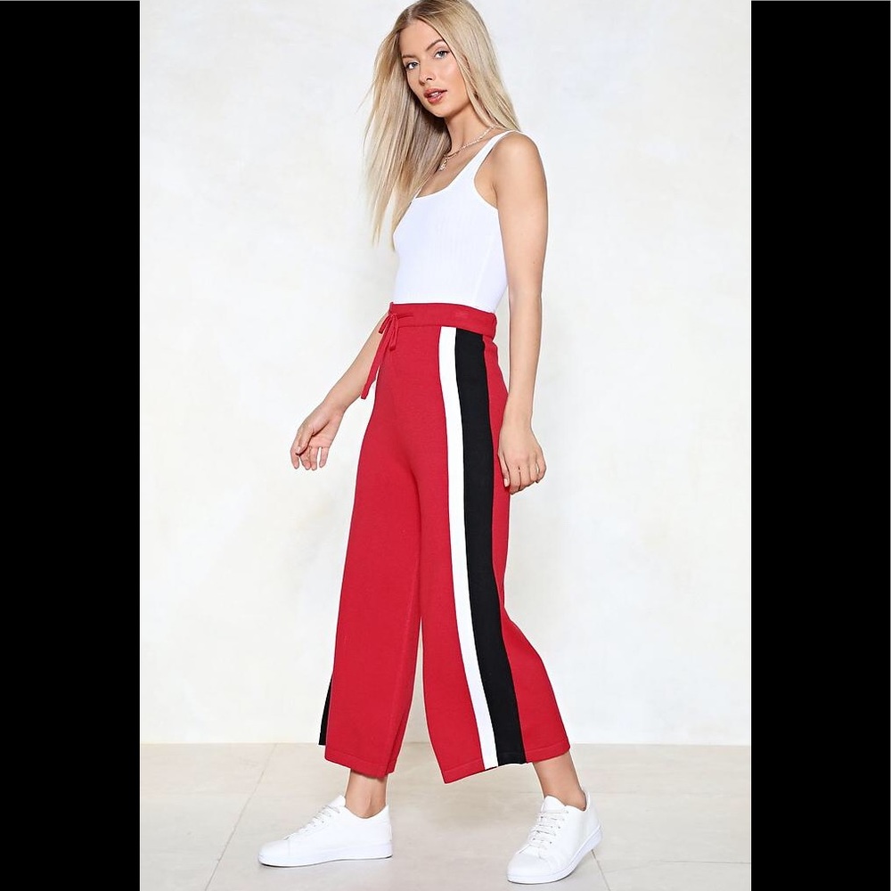 Red Stripped Pants